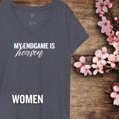 The Real Endgame Women’s Recycled V-neck T-shirt